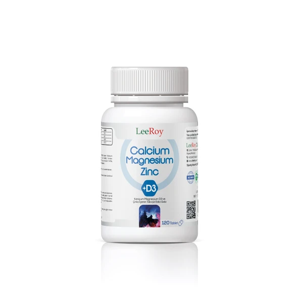 LeeRoy Calcium Magnesium Çinko+D3 120 Tablet ürün görseli 1