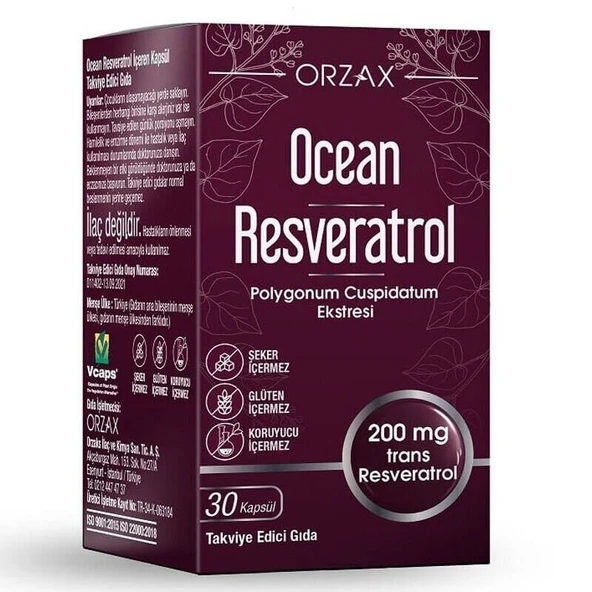 Ocean Resveratrol 30 Kapsül ürün görseli 1