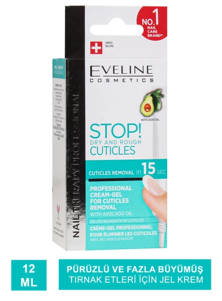 Eveline Stop Dry and Rough Cuticles - Kütikül Giderici Jel Krem - 12 ml ürün görseli 1