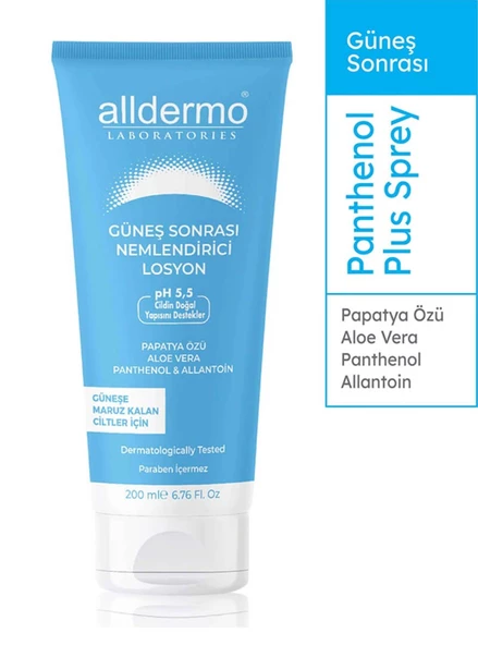 Alldermo Güneş Sonrası Nemlendirici Losyon 200 ml ürün görseli 1