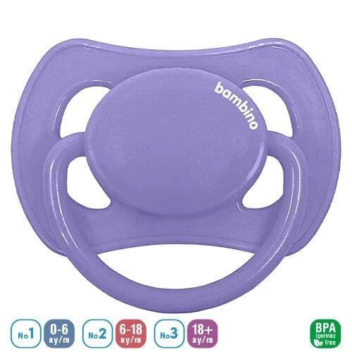 Bambino Kelebek Damaklı Emzik 18+ Ay - P2480 -Mor Mor ürün görseli 1