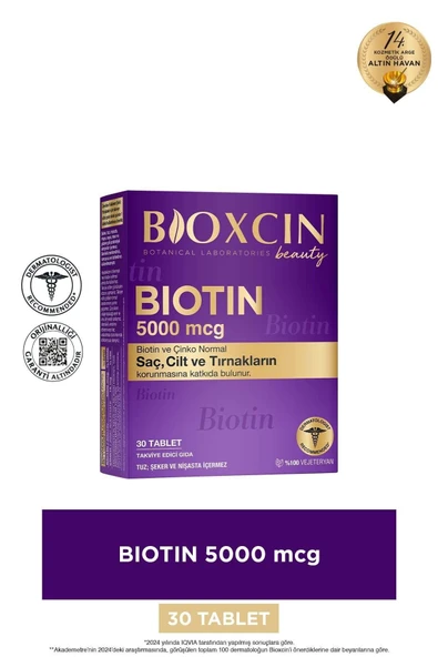 Bioxcin Biotin 5000mcg 30 Tablet ürün görseli 1