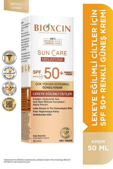 Bioxcin Sun Care Lekeli Ciltler İçin Renkli Güneş Kremi Spf 50+ 50 ml ürün görseli 1