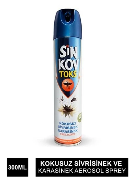 Sinkov Toks Kokusuz Sivrisinek ve Karasinek Aerosol Sprey 300 ml ürün görseli 1