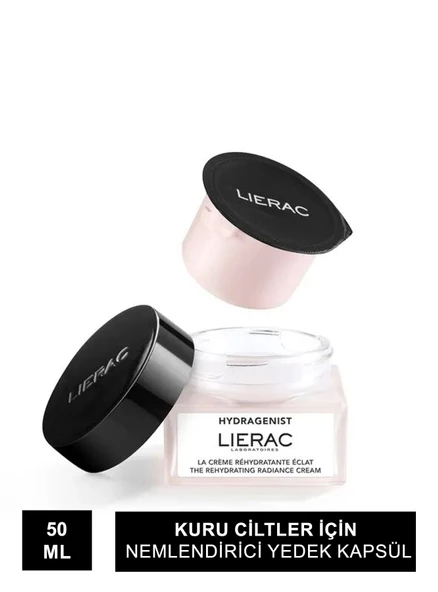 Lierac Hydragenist Radiance Cream Refill - Kuru Ciltler İçin Nemlendirici Yedek Kapsül - 50 ml ürün görseli 1