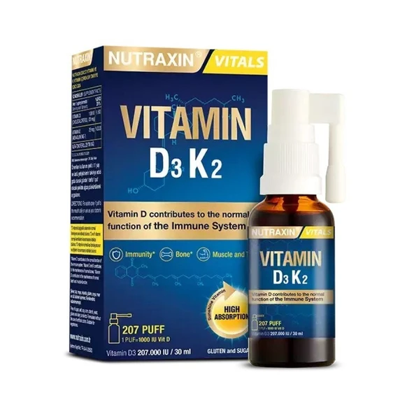 Nutraxin Vitamin D3K2 30 ml ürün görseli 1