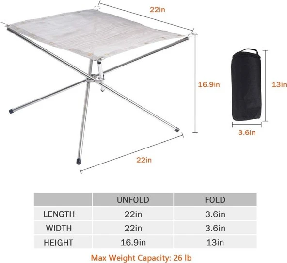 Madfox Fire Rack Katlanır Ateş Sehpası [Brülör] - Resim 7