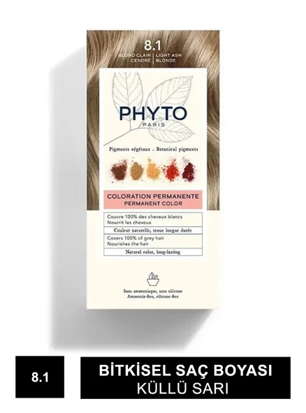 Phyto Color Bitkisel Saç Boyası - 8.1 - Küllü Sarı ürün görseli 1