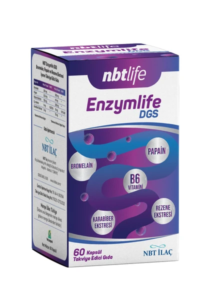 Nbt Life Enzymlife DGS 60 Kapsül ürün görseli 1
