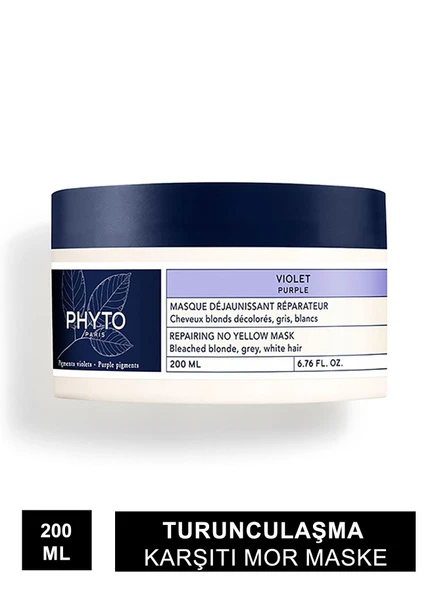 Phyto  Purple Repairing No Yellow Mask - Mor Maske - 200 ml ürün görseli 1