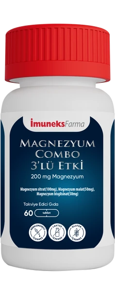 İmuneks Magnezyum Combo 3'lü Etki 60 Tablet ürün görseli 1