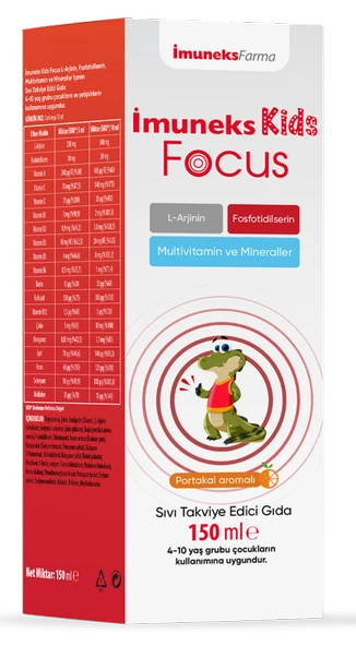 İmuneks Kids Focus 150 ml ürün görseli 1