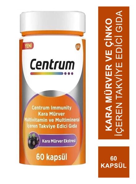Centrum İmmunity Kara Mürver 60 Kapsül ürün görseli 1