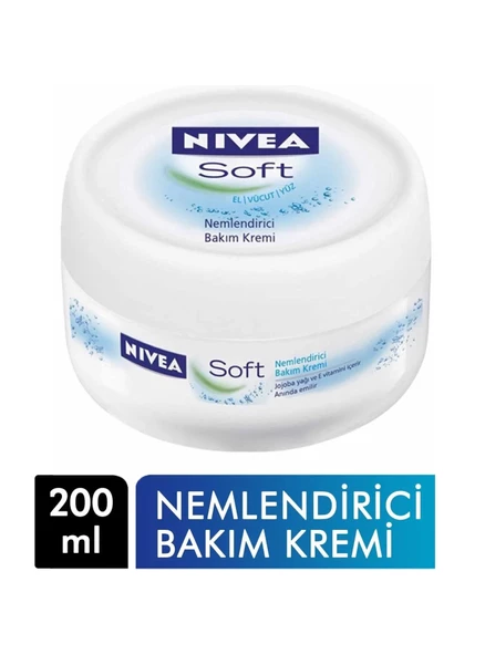 Nivea Soft Nemlendirici Bakım Kremi 200 ml ürün görseli 1