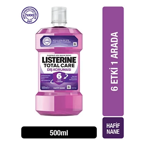 Listerine Total Care Diş Koruması Ağız Gargarası 500 ml ürün görseli 1