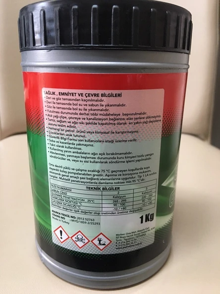 Suroil Yeşil Kavucuklu Gres Yağ 1 Kg - Resim 2