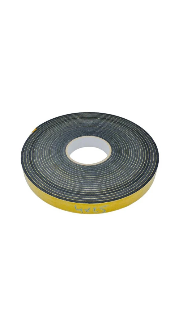 Contacall Endüstriyel EVA 4mm x 25 mm Çift Taraflı Yapışkan Bantlı Yalıtım Süngeri ürün görseli 1