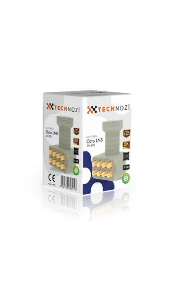 TECHNOZİ UNIVERSAL SEKİZLİ CIKIŞ LNB 8 Lİ OCTO LNB 8K ULTRA HD KALİTESİ FULL HD YAYIN KALİTESİ ürün görseli 1