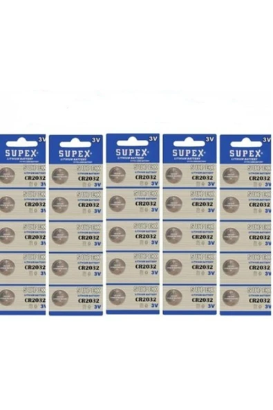 Supex 5 Adet Cr 2032 Pil Bios Para Baskül Tartı Pili Eselk809 ürün görseli 1