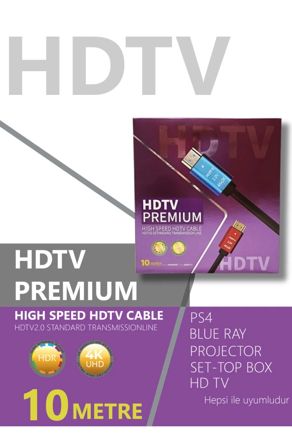 TECHNOZİ 4K 10M HDMI Kablo ürün görseli 1