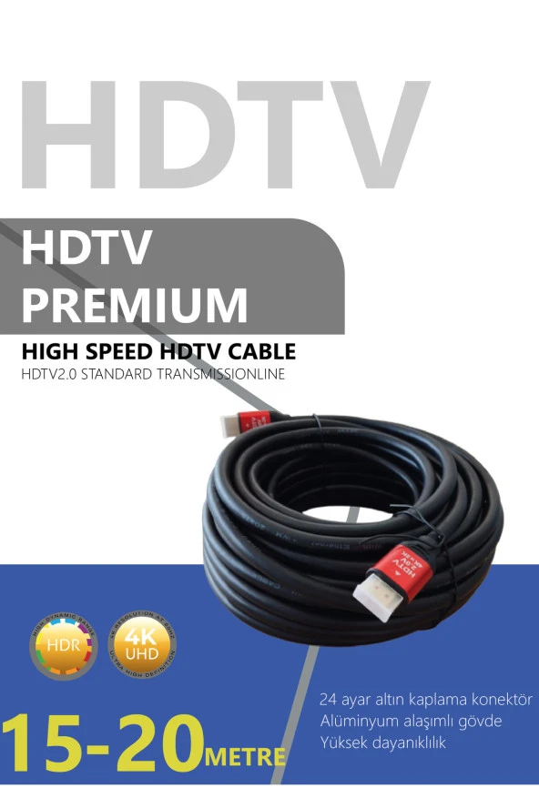 TECHNOZİ 4K 15M HDMI Kablo ürün görseli 1
