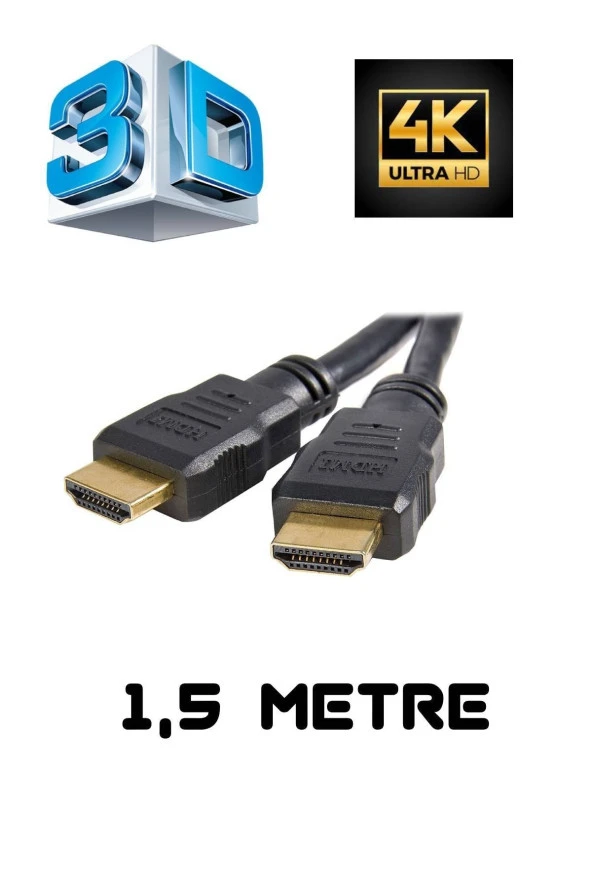 Hdmı Kablo Full Hd Kaliteli 1,5-3-5metre ürün görseli 1