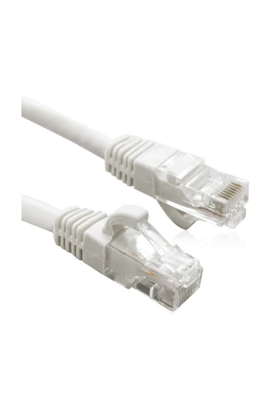20 Metrelik Cat6 Lan Fabrikasyon Internet Data Kablosu(ethernet Modem Rj45 Uçlu Jacklı Network Adsl) ürün görseli 1