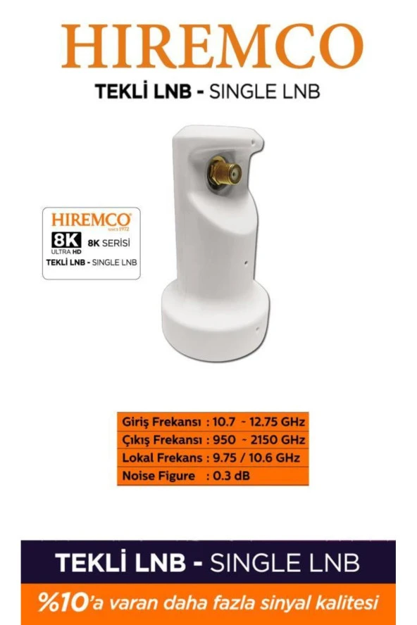 Tekli Single LNB Ultra HD 8K - Resim 3