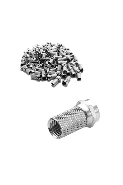 Powermaster Rg6/u6 Geniş F Konnektör (100LÜ PAKET) ürün görseli 1