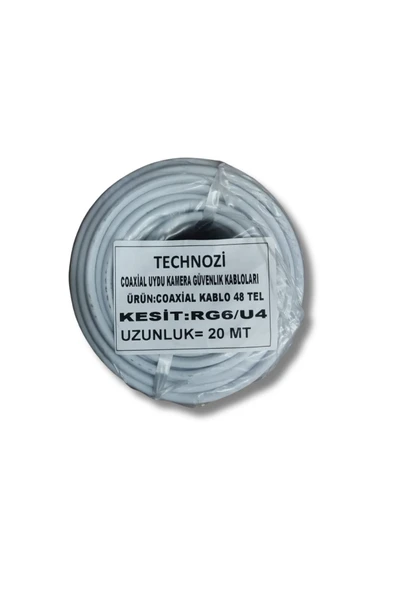 20 Metre Çanak Anten Kablosu Rg6 U4 Uydu Kablosu ürün görseli 1