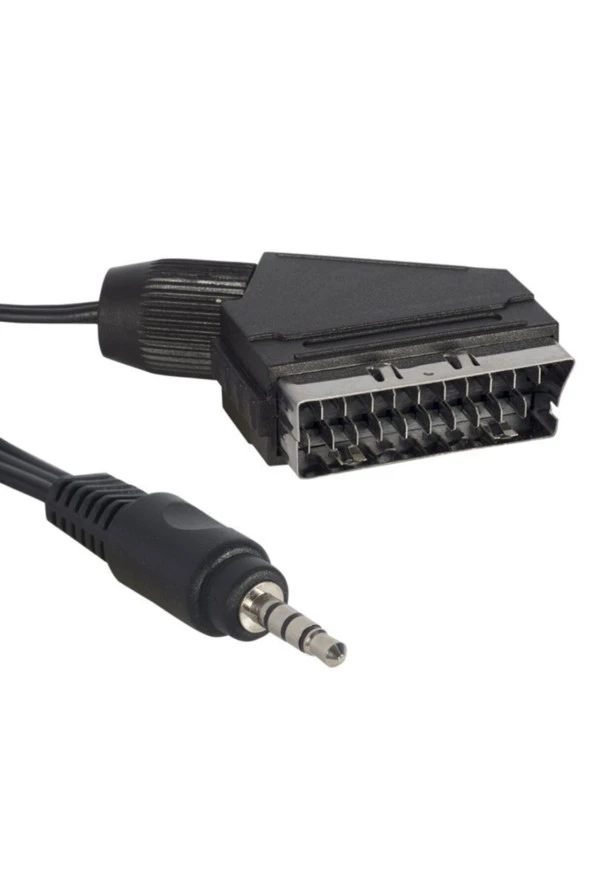 Rebera Uydu Alıcısı Av Kablo 3.5 Mm St Erkek/scart Kablo 1.2 Metre Scart To 3.5mm ürün görseli 1