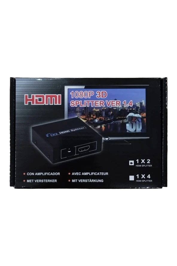 HDMI Splitter 1x2 Çoklayıcı Uyumlu ürün görseli 1