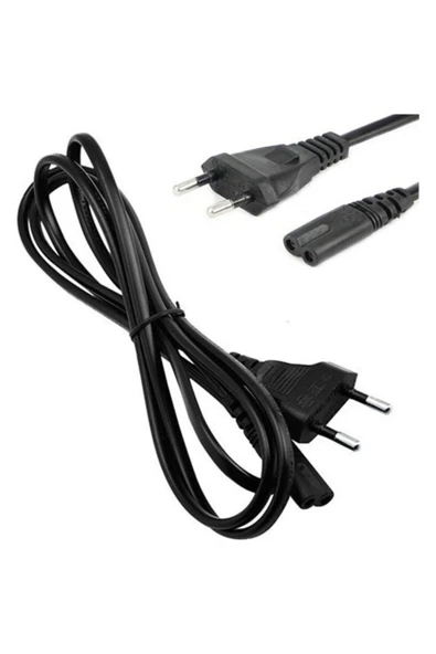 Ac Power Güç Kablosu Tv-radyo -notebook Adaptör Için 2 Pin Teyip Fişi 2 M ürün görseli 1