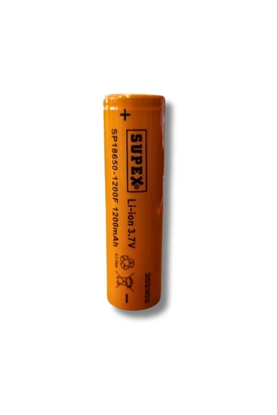 Şarjlı Pil 18650 3.7 V 1200 Mah Şarj Edilebilir Li-ion Pil Turbo Model Şarjlı Pil Başlıksız ürün görseli 1