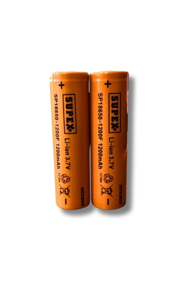 Şarjlı Pil 18650 3.7 V 1200 Mah Şarj Edilebilir Li-ion Pil Turbo Model Şarjlı Pil Başlıksız 2'li ürün görseli 1