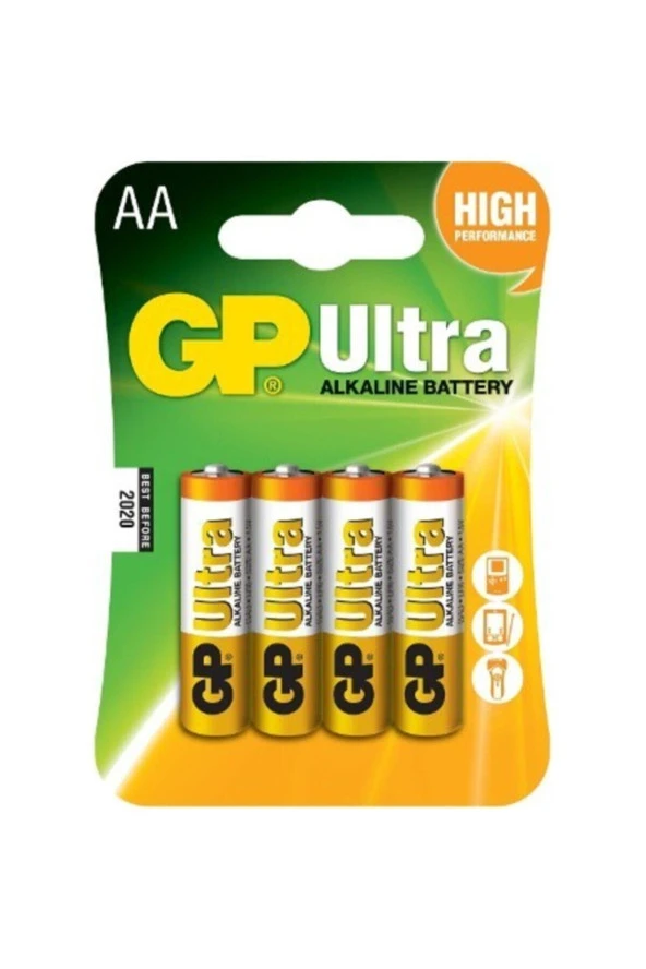 Gp Ultra Alkalin 4lü Aa Boy Kalem Pil (GP15AU-2U4) ürün görseli 1