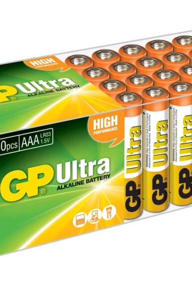 Gp Lr03 Aaa Boy Ultra Alkalin Ince Kalem Pil 40'lı Paket Gp24aut-2b40 ürün görseli 1