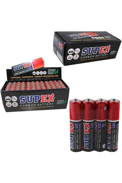 R03 1.5v Aaa Çinko Karbon Ince Kalem Pil 4'lü Paket ürün görseli 1