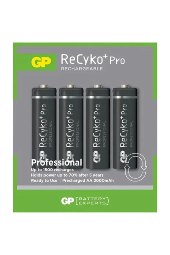 Recyko+pro (hazır Şarjlı Pil) Ni-mh Aa 2000 Mah Şarjlı Kalem Pil ürün görseli 1