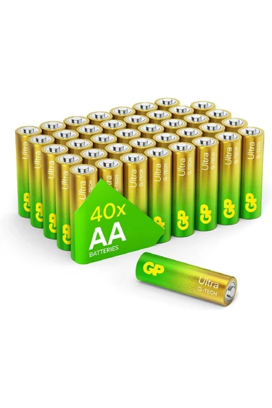 Gp 15au Ultra Alkalin Aa Kalın Kalem Pil 40'lı ürün görseli 1
