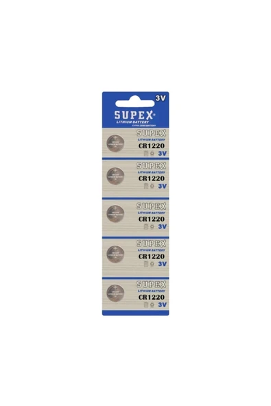 Düğme Pil 3v 1220 Lityum (Beşli Paket) Cr-1220 ürün görseli 1