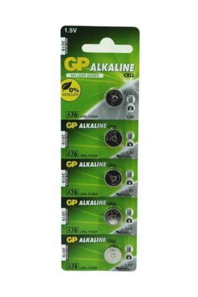 5 Adet Ag13 Alkalin Lr44h A76 Sr44 357 Alkalin Düğme Pil (TERAZİ-SAAT-BASKÜL-GARAJ PİLİ) ürün görseli 1