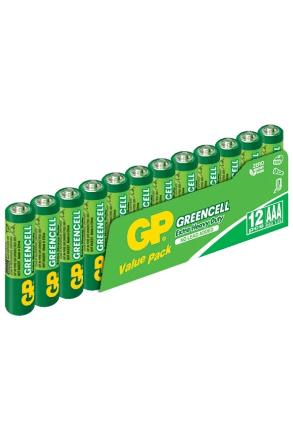 Gp 12li Paket Greencel Aaa Boy Ince Kalem Pil ürün görseli 1