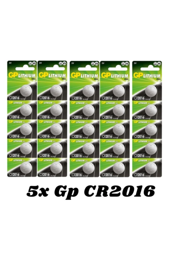 Gp Cr 2016 3v Düğme Pil 25li - Resim 2