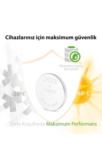 Gp Pil Düğme 2032 3v 5li Paket - Resim 3