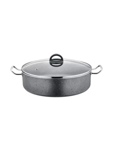 Polochef MEB136 Mega Granit Kısa Tencere 36 Cm ürün görseli 1