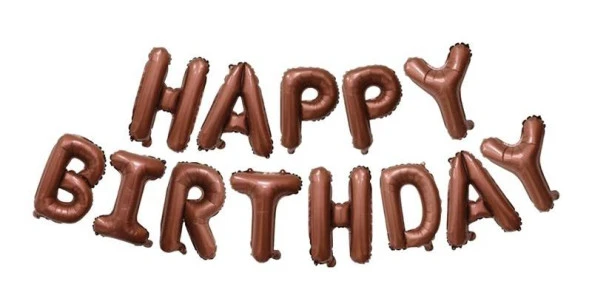 Happy Bırthday Çikolata Folyo Balon ürün görseli 1