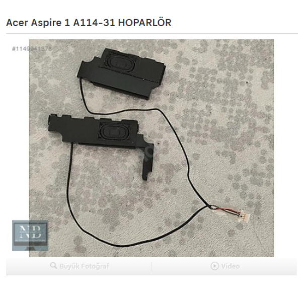 Acer Aspire 1 A114-31 HOPARLÖR ürün görseli 1