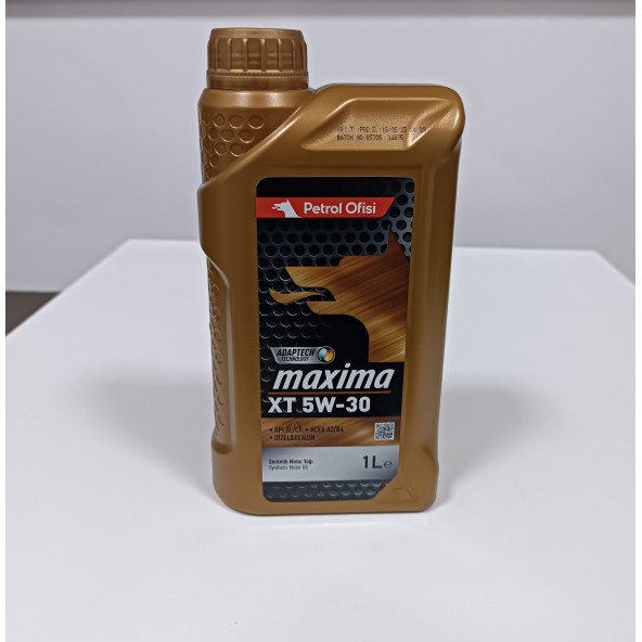 Petrol Ofisi Maxima XT 5W-30 1 lt 2025 üretim ürün görseli 1