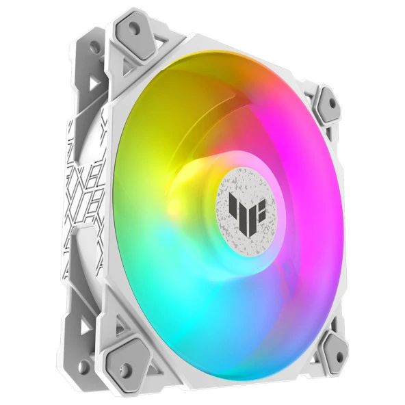 ASUS TUF GAMING TF120 ARGB 120mm PWM Tekli Beyaz Fan ürün görseli 1